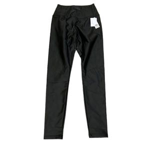 NWT Brass Plum Nordstrom Faux Leather Leggings size S